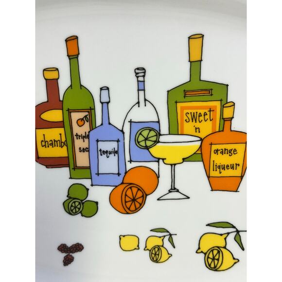 Margarita by Ursula Dodge 1970s Platter Salt Dish & 8 Appetizer Plate Set-Retro - Picture 10 of 16